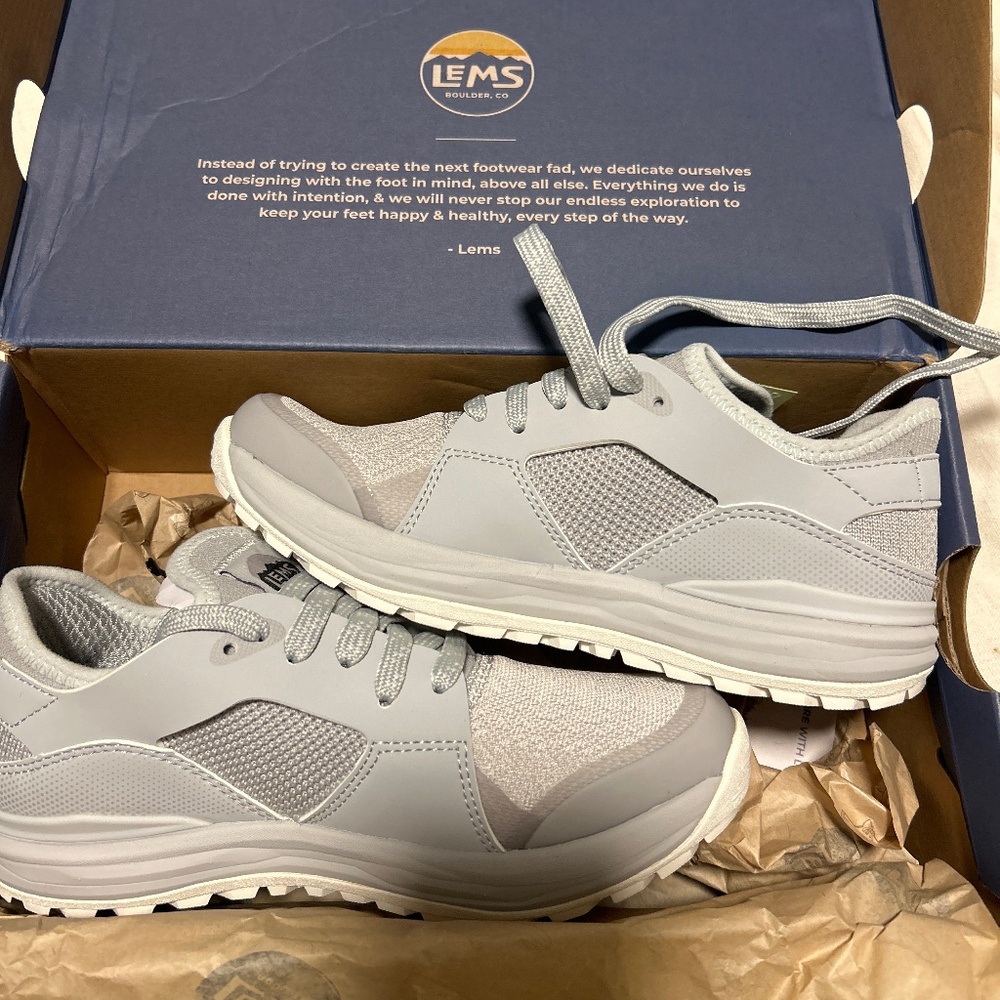 Lems Mesa Barefoot Shoe, Glacier, Size 6